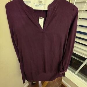 Soft Surroundings Deep Purple Tunic Top